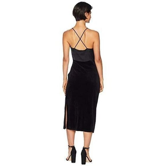 Juicy Couture Black Label Velvet Slip Dress Size 8‎ Y2K Glam Cocktail Date Night - Picture 4 of 9